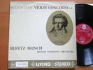 SB-2047 ED1 Beethoven Violin Concerto Heifetz Munch EXCELLENT RCA Living Stereo