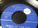 Funk Northern Soul 45 Norm Burns Promise me your love STERLING vinyl obscure