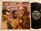 Sonny Stitt Stan Getz Dizzy Gillespie For Musicians Only LP Verve Trumpeter EX