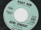 ROCKABILLY bw TEEN - GENE VINCENT  -  RIGHT NOW  -  HEAR-1959 PROMO CAPITOL