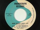 R&B Mod 45 - Jo Ann Henderson - Baby Please Don't Go - Phonograph - mp3