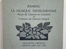 Huguette Dreyfus Rameau Complete Harpsichord Woks Valois CMB 20