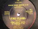 The Clash: Know Your Rights 7” - UK Promo Copy on CBS