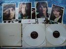 THE BEATLES - WHITE ALBUM - COLOR VINYL w/ BROWN STREAKS LP w/ POSTER & 4 PHOTOS