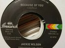 Rare northern soul vinyl records. JACKIE WILSON ? BECAUSE OF YOU