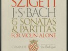 Vanguard BG 627/9 Szigeti JS Bach 6 Sonatas For Violin Alone Bach Guild 3LP