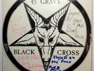 45 GRAVE Black Cross/Wax RARE AUTOGRAPHED TEST PRESSING G-1401 1981 + PAT SMEAR
