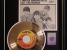 THE BEATLES I SAW HER STANDING THERE 45 RPM GOLD METALIZED RECORD RARE NON RIAA