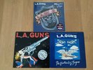 3 x L.A. Guns - Cocked & Loaded Vinyl LP + 2 Maxi Singles 'The Ballad Of Jayne'