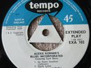 KORNER/DAVIES EP - Blues From Roundhouse Vol.2 - Tempo EXA102 *RARE*,no sleeve