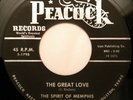 Doo Wop Gospel 45 SPIRIT OF MEMPHIS - The Great Love / In The Garden PEACOCK mp3