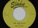 Rockabilly 45 SONNY FISHER Pink And Black SATURDAY HEAR