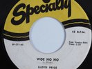 R&B Rocker 45 LLOYD PRICE Woe Ho Ho SPECIALTY HEAR