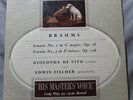 HMV ALP 1282 Brahms: Sonata No.1 & No.3 GIOCONDA DE VITO / FISCHER Ed.1