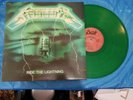 Metallica Ride The Lightning Green Cover Green colored vinyl Record