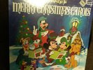 DISNEY'S MERRY CHRISTMAS CAROLS LP 1980 Disneyland	2514 w/Lyrics Plays NEAR MINT