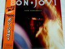 BON JOVI 7800 Fahrenheit Japan LP w/Obi, Insert, Sticker, Game, Poster VINYL