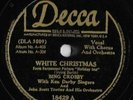 78 RPM RECORD BING CROSBY  WHITE CHRISTMAS  ORIGINAL 1942 RECORDING E+ CONDITION