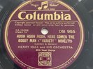 78 RPM HENRY HALL - Hush Hush Hush here comes the Bogey man - COLUMBIA DB 955