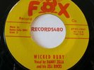 Danny Zella & his Zell Rocks 45 Fox 10056 Wicked Ruby / Black Saxs
