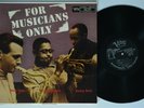 DIZZY GILLESPIE SONNY STITT GETZ For Musicians Only VERVE LP VG+/VG++ DG MONO