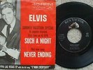 Elvis Presley - Such A Night / Never Ending - USA 45 + RARE PS - 47-8400