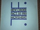 New Order - Movement - 1981 Original Vinyl LP Fact 50 B Music Town House