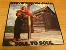 STEVIE RAY VAUGHAN & DOUBLE TROUBLE LP SOUL TO SOUL 1985 Epic FE 40036 BLUES HTF