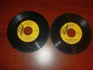 Two Tammy Wynette Hand Signed Autographed 45 RPM Records