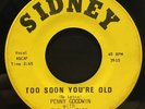 Rare Jazz Soul 45 PENNY GOODWIN Too Soon You're Old SIDNEY listen
