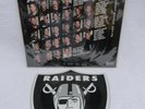 RARE SILVER BLACK ATTACK RAIDERS 1986 PICTURE SHAPE VINYL LP JOHN MADDEN RIP