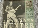 blues legend LONG JOHN HUNTER autograph signed lp Vinyl Ooh Wee Pretty baby