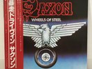 SAXON / WHEELS OF STEEL JAPAN ISSUE LP W/OBI, INSERT