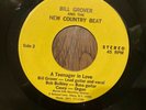Bill Grover New Country Beat rare unknown private garage rock 45 vinyl record