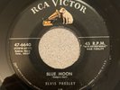 Elvis Presley Blue Moon Just Because 45 1st Press RCA 1 Victor Silver Line VG++