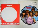 NENA ITS ALL IN THE GAME EPIC 30 3P-686 JAPAN OBI PICTURE VINYL VINYL LP