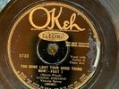 Okeh 8733 Lonnie Johnson w Victoria Spivey LOST GOOD THING  78rpm  Blues V- 1929
