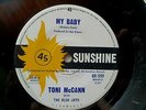 TONI McCANN with THE BLUE JAYS my baby / no OZ SUNSHINE 45  1965 Ex