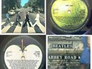 BEATLES Abbey Road LP- Misaligned Apple VG+/EX 1969 No 