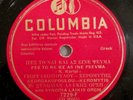 RARE GREEK COLUMBIA RECORDS COLUMBIA 7229-F Georgakopoulou and Keromytis 78 RPM
