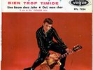 JOHNNY HALLYDAY Tu parles trop boum chez John 1961 EP Vogue Centreur languette