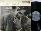 COLUMBIA 6-EYE 1958 JS Bach GLENN GOULD Partita #5 & #6 ML-5186 EX