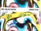 AMYL AND THE SNIFFERS COMFORT TO ME BLACK  RECORD & SIGNED PRINT AUTOGRAPHED