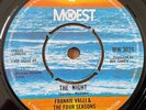 FRANKIE VALLI - THE NIGHT MOWEST VINYL 7