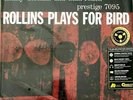 Sonny Rollins ROLLINS PLAYS FOR BIRD Analogue Productions LP 180g MONO NEW