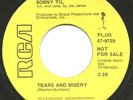 SONNY TIL on RCA —TEARS & MISERY— northern soul xo 45 | PROMO | NM