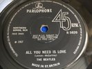 The Beatles   All You Need Is Love   Original 1967 UK Mono 7” Vinyl Single
