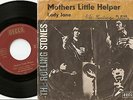 THE ROLLING STONES MOTHERS LITTLE HELPER & LADY JANE GERMAN 45+PS 1966 R&B MOD