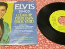 ELVIS PRESLEY 45 rpm RCA Victor 47-9747 w/PICTURE SLEEVE yellow label promo