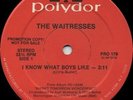 WAITRESSES I Know What Boys Like b/w No Guilt (1980 U.S. Promo 12inch) * RARE